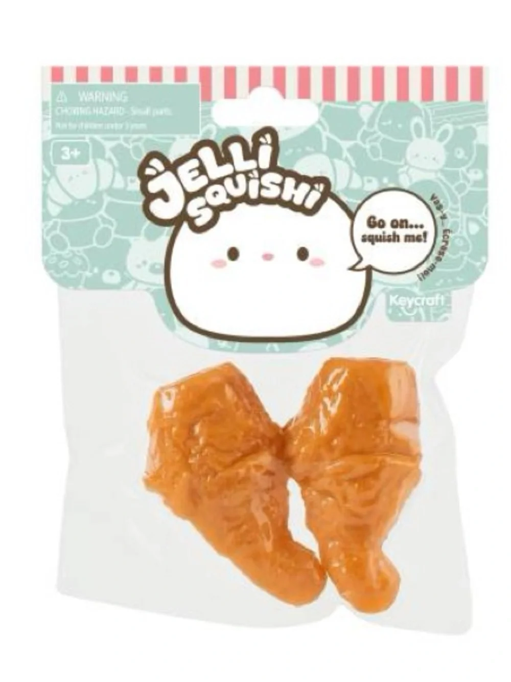 Jelli Squishi Fried Chicken Squishy Sensory Toy